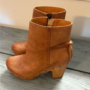 Kork-Ease Tan Leather Heeled Boots